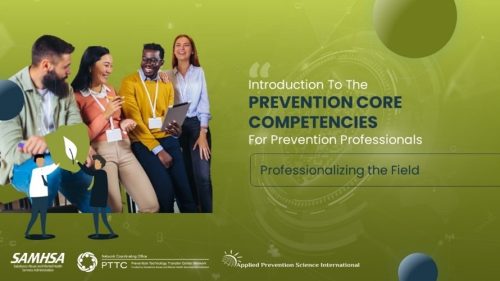 Prevention Core Competencies for Prevention Professionals Banner Image
